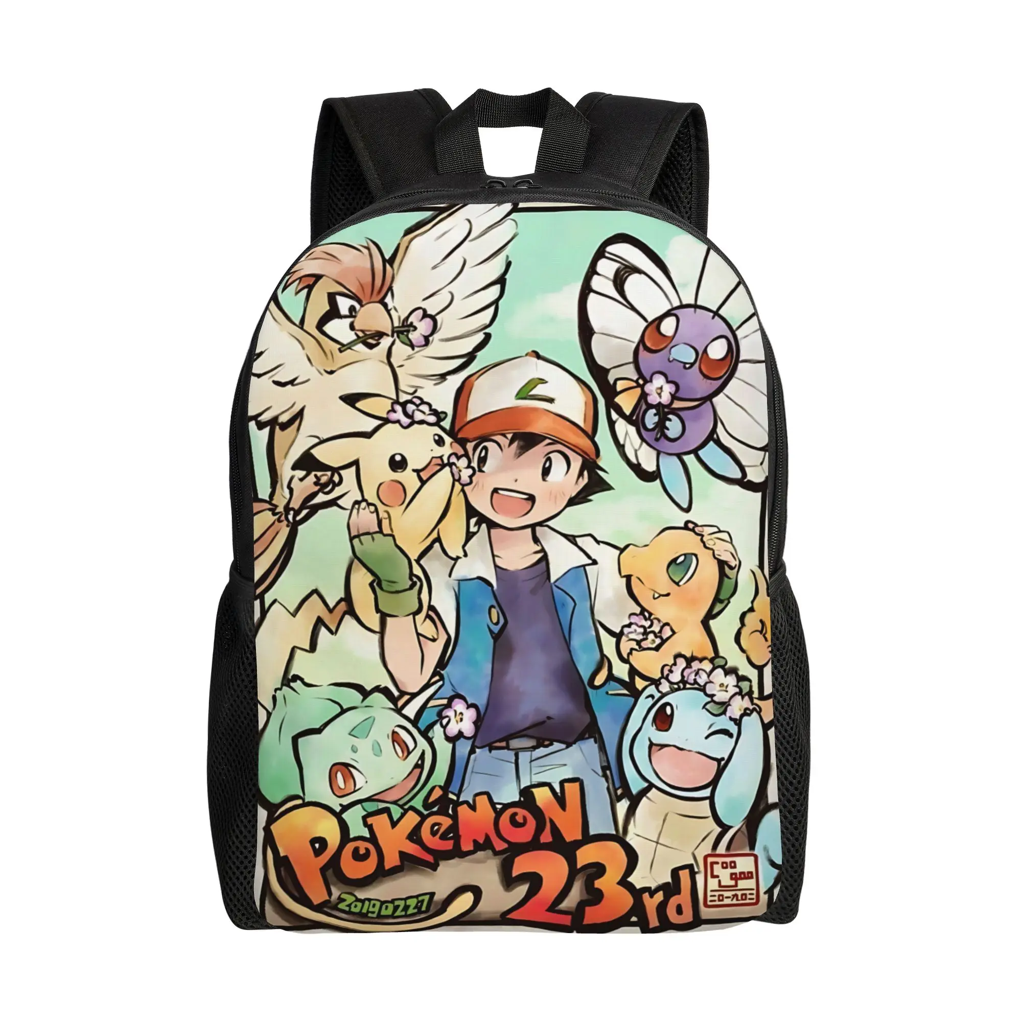

1PC Fashion Backpacks pokemon Daypack funko Light Camping Zipper Closure Rucksack