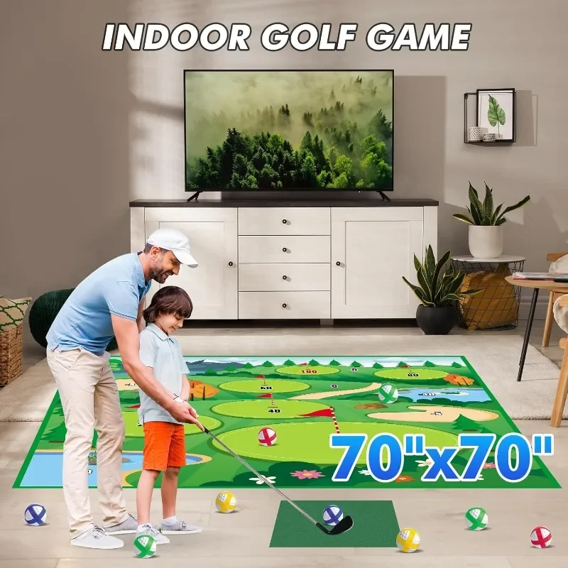 Golf practice mat golf training mat indoor and outdoor suitable for children adults family