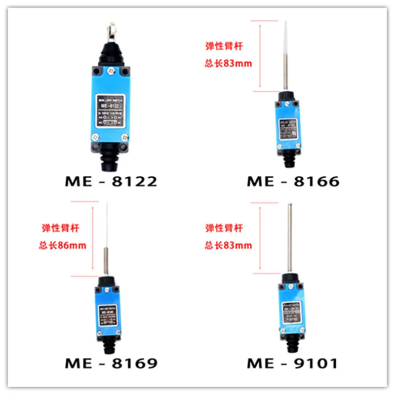 1Pc Waterproof ME-8108 8107 8166 9101 Position Switches Micro-motion TZ-8122 Limit Switch For Roller Resets Mechanical Inductor