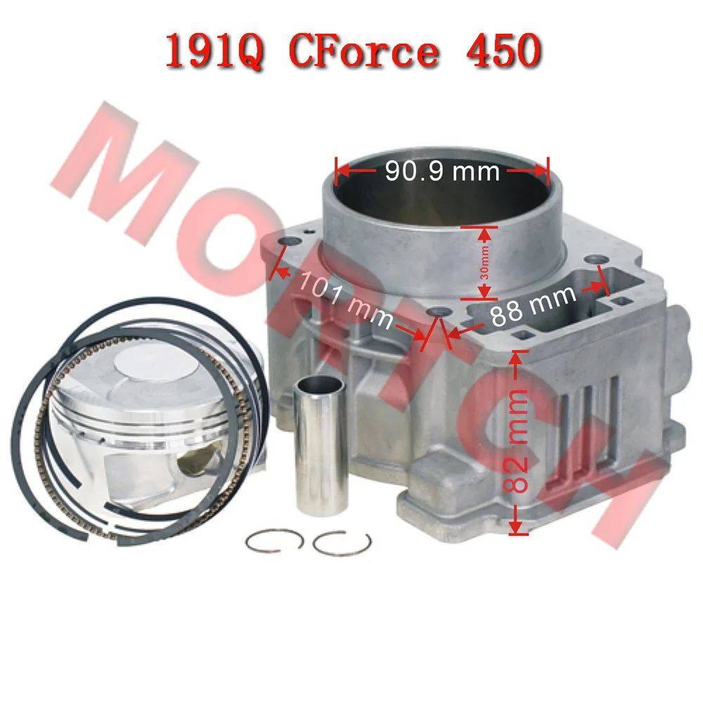 Cylinder Assy For CFMoto450cc ATV CF400ATR 400AU 400AZ 400ATR-2L 400AU-2L 400AZ-3L CForce 450 450L 450S 400S 450L 400L 191Q