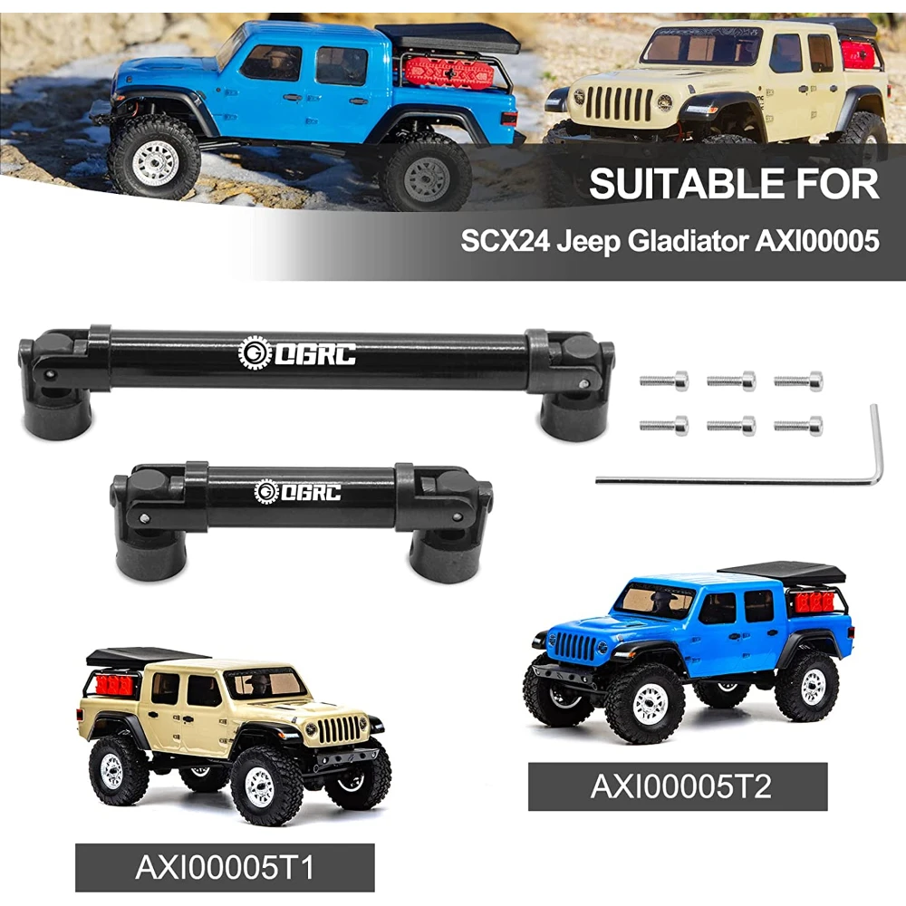 Esilun poros Drive baja driveshat Tengah untuk Axial SCX24 Jeep Gladiator AXI00005 Aksesori Upgrate