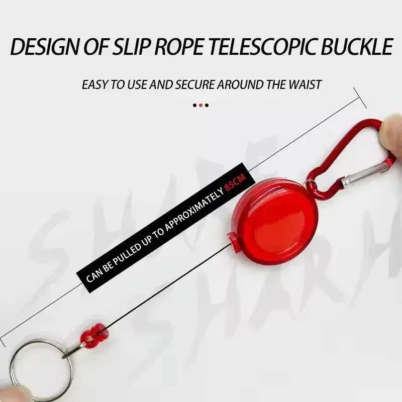 Customized Hanging Buckle For Outdoor Mountaineering Retractable Circular Plastic Chest Badge Work Badge With Easy Pull Buckle