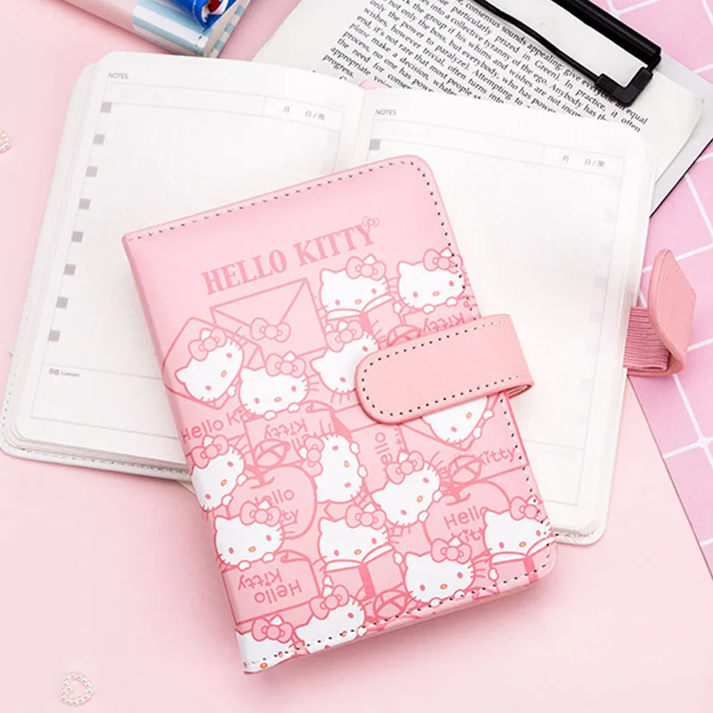 Sanrio Anime Hello Kitty A6 Notebook Cartoon Diary Memo Pad Notepad Girl Students Planners School Supplies Stationery Wholesale