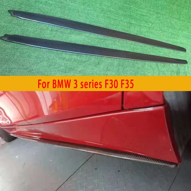 

For BMW 3 Series F30 F35 Carbon Fiber Side Skirts Side bumper Splitters Side skirt Cupwings Apron Side panel Car Accessories