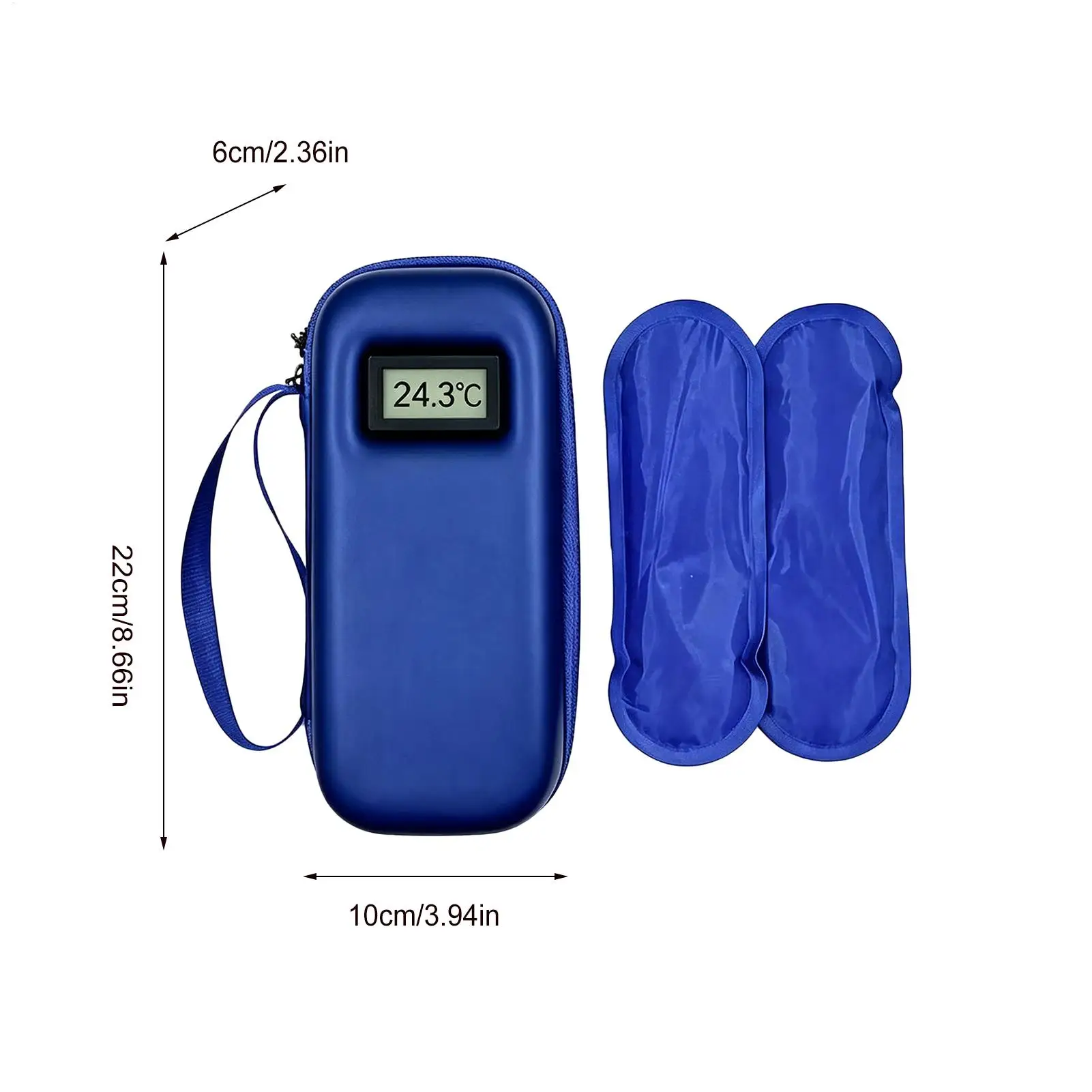 Cooler Travel Case With Temp Display Waterproof Storage Bag Insulated Cooler Bag With 2 Ice Packs For Outdoor Travel Camping view 6