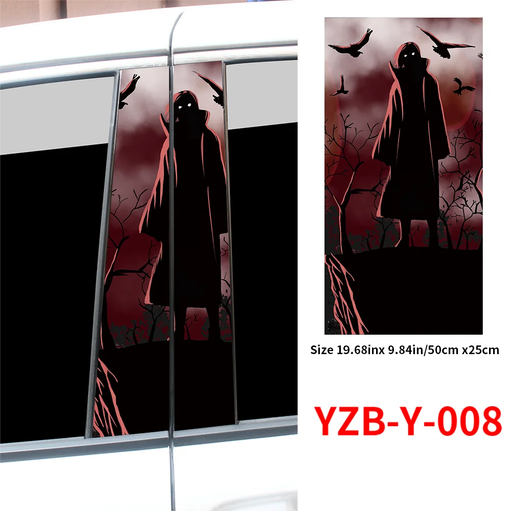 Itachi Uchiha-pegatinas de vinilo para coche, protector solar impermeable, cubierta de decoración de arañazos, DIY, para puertas de coche, Pilar B