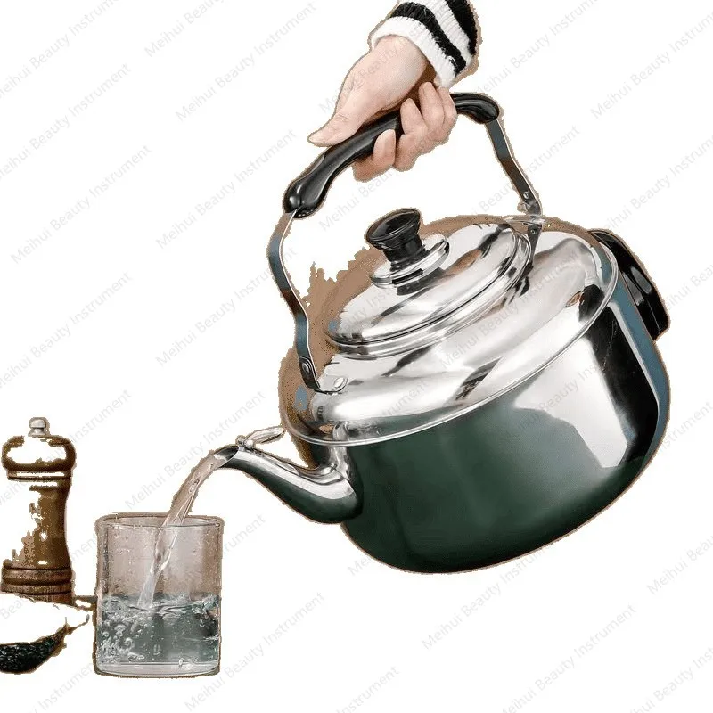 

Толстый электрический чайник из нержавеющей стали, большой емкости с защитой от сухого горения, бытовой серебряный электрический чайник, водонагреватель