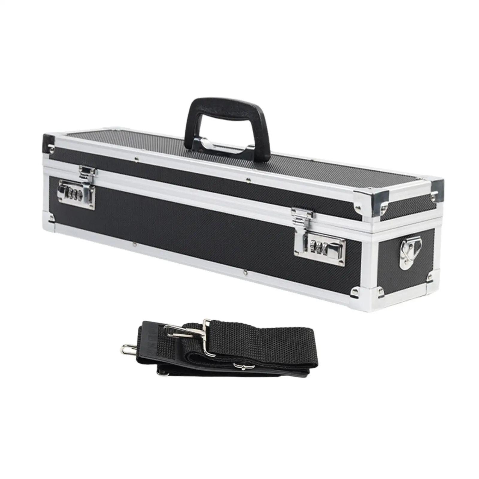 Metal Toolbox Password Suitcase Tool Box with handle, Chef Knives Case Aluminum Frame Portable Knife Organizer for Cooking Class