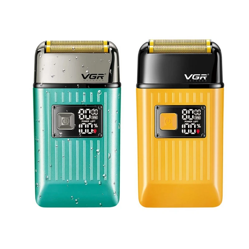 VGR Electric Shaver Beard Trimmer Waterproof Razor Professional Shaving Machine Bald Head Trimmer Razors for Men V-357