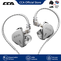 CCA CS16 16BA Units HIFI In Ear Earphones Bass Noise Cancelling Earbuds Metal DJ Sports Headphone For KZ ZAX ASX ZSX EDX ZS10 Z1