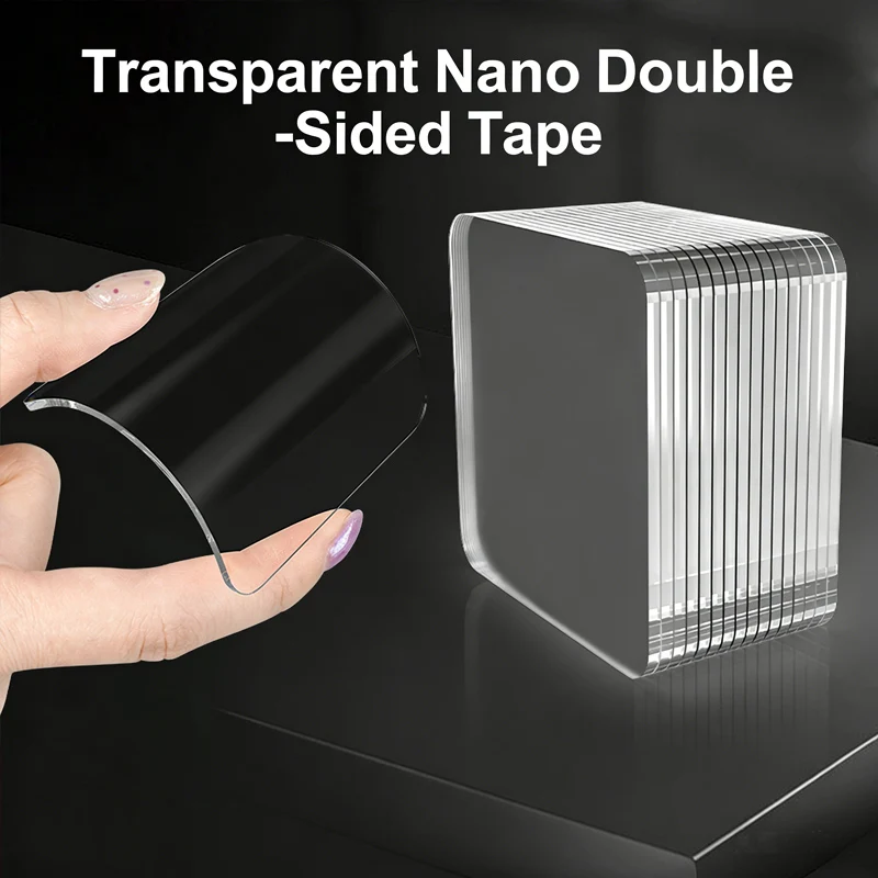Nano Double-Sided Adhesive Tape High Viscosity Leaves No Residue Transparent Square Fixing Tape Suitable For Cars