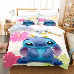 Lilo e Stitch Doona Quilt Duvet Cover, Conjunto de cama para crianças e adultos, solteiro, duplo, cama king size, suporta texto personalizado, presentes