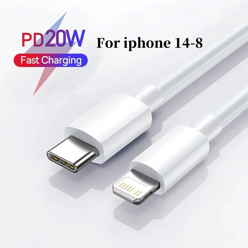 MIZIQIER USB C Cable For iPhone 14 13 12 11Pro Max Xs 8 Plus iPad Macbook Wire PD 20W Fast Charging Type C To Lighting Data Cord