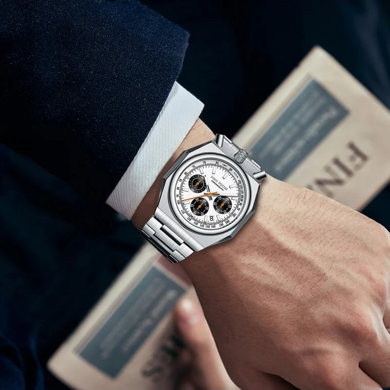 MINI FOCUS Available In Stock MF0601G 2026 Chronograph Quartz Watch Couple Wristwatch with Calendar Stainless Steel Strap