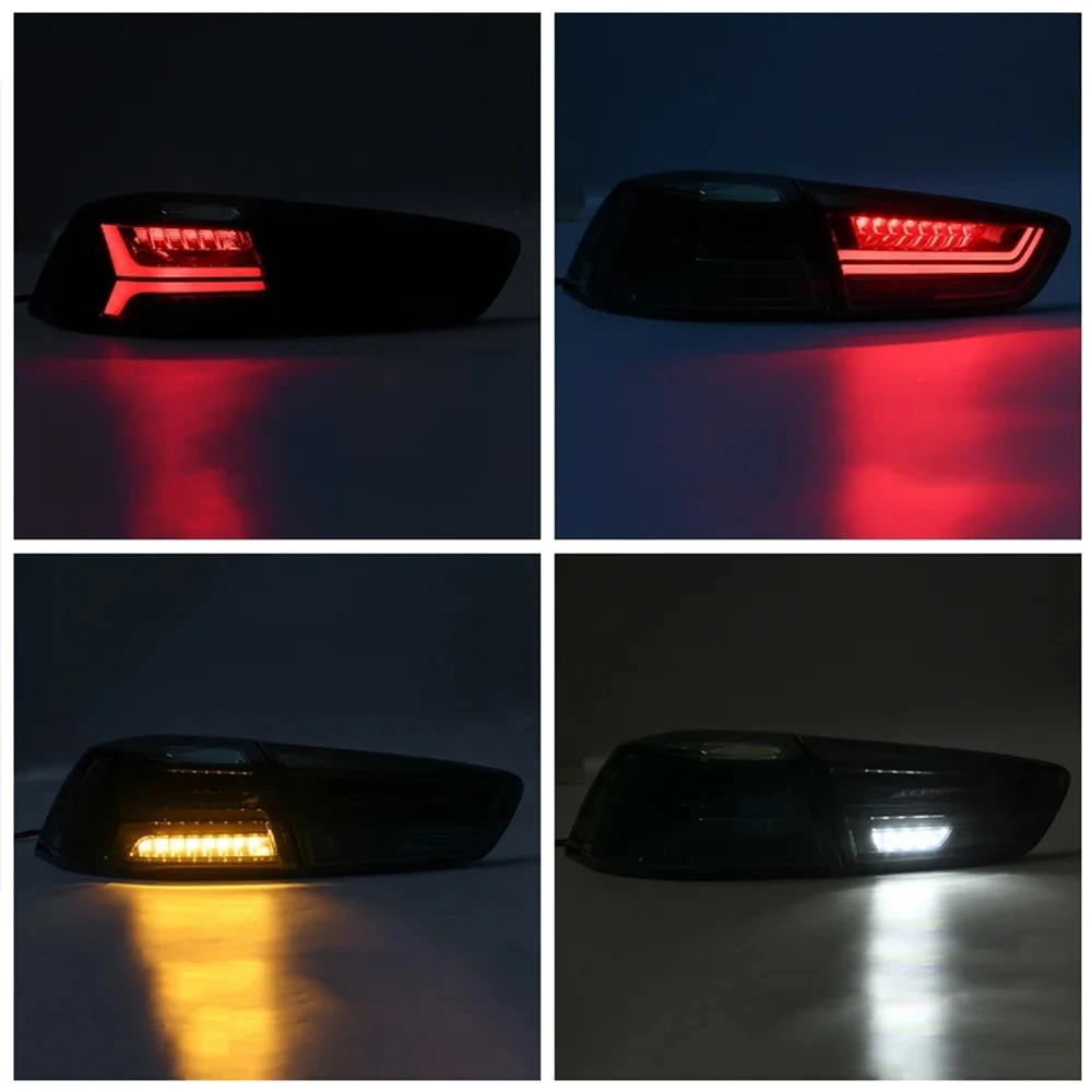 4 Pcs Led Stop Lamp for Lancer CX CY CZ 8330A108 2007-2020 Rear Light Tail for Fortis Warning Marker Dynamic Heart Lamps for Evo