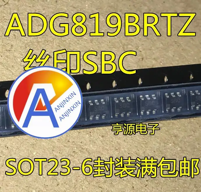 

10pcs 100% orginal new ADG819 ADG819BRT ADG819BRTZ Silkscreen SBC SOT23-6