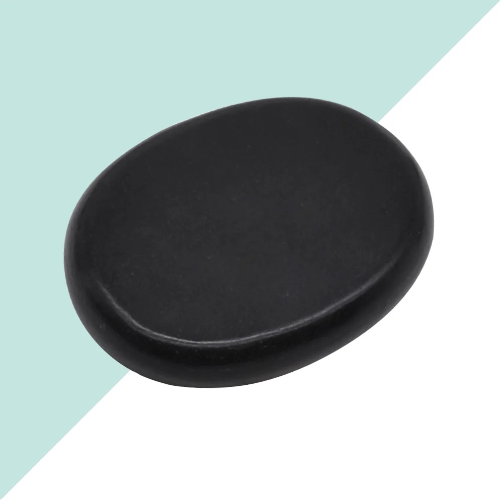 

Массажные камни из вулканического камня, натуральные черные энергетические камни для спа-салона для ухода за кожей, электромагнитная защита, гладкая отделка