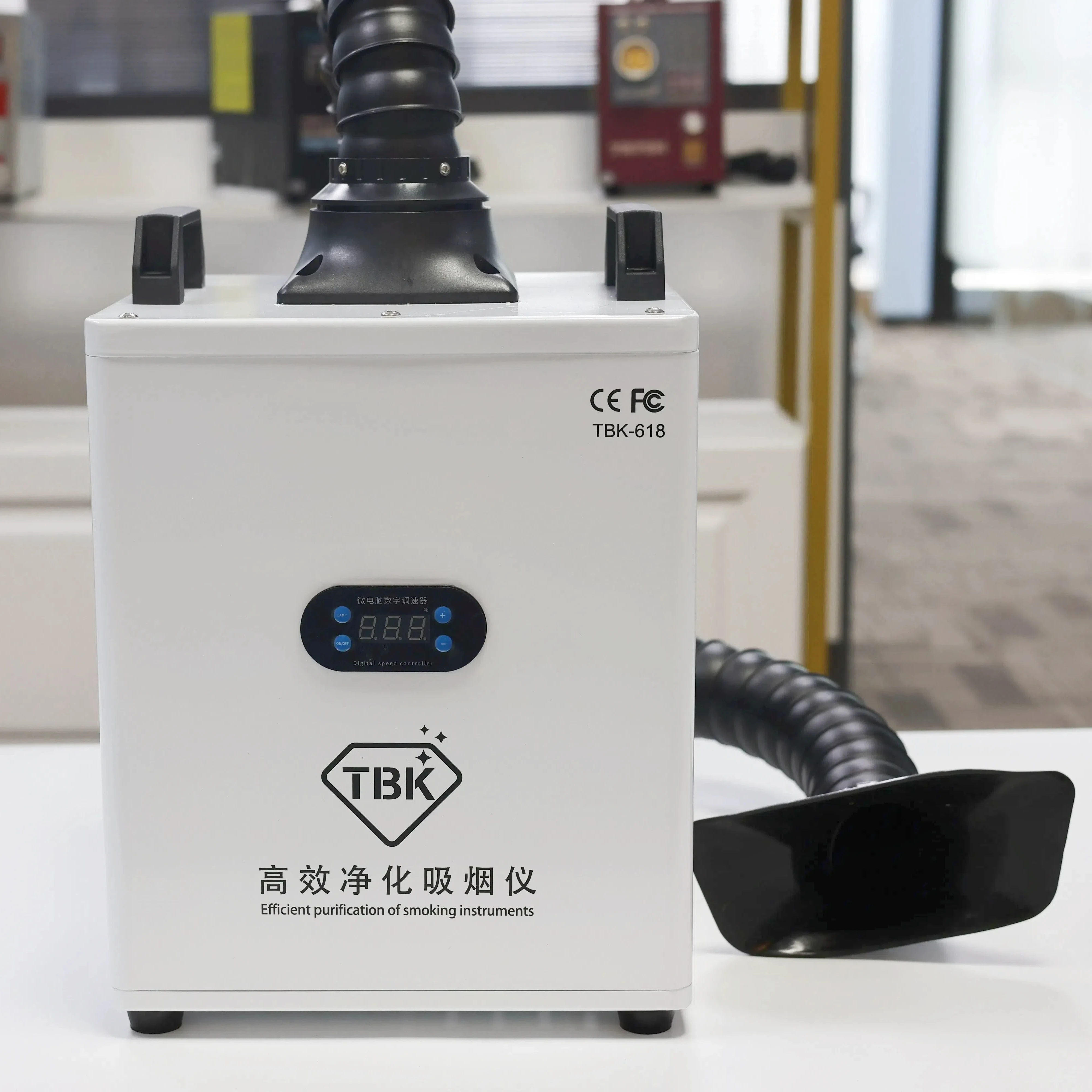 TBK-618 آلة الليزر لحام غاز العادم تنقية فعالة لتنقية الدخان أقل من 55dB