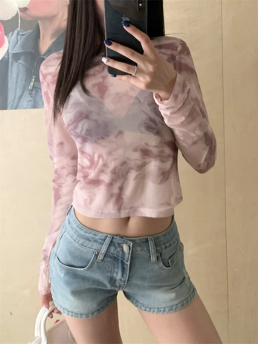 Playmt-بلوزات صيفية للنساء ، نحيفة ، كم كامل ، تمدد عالي ، تصميم زهور ، واقي شمسي ، مكتبي ، كاجوال ، جديد ، #5