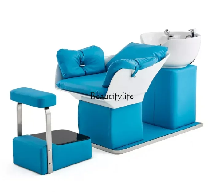 

FG17Barber Shop Shampoo Half Lying Flushing Bed Hair Salon Supporting Special Comfortable Bed
