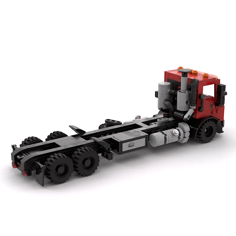 

MOC-220687 New Classic Cargo Mini Semi-Trailer Truck Building Block Model 475 Parts Boys Children's Birthday Christmas Toy Gift