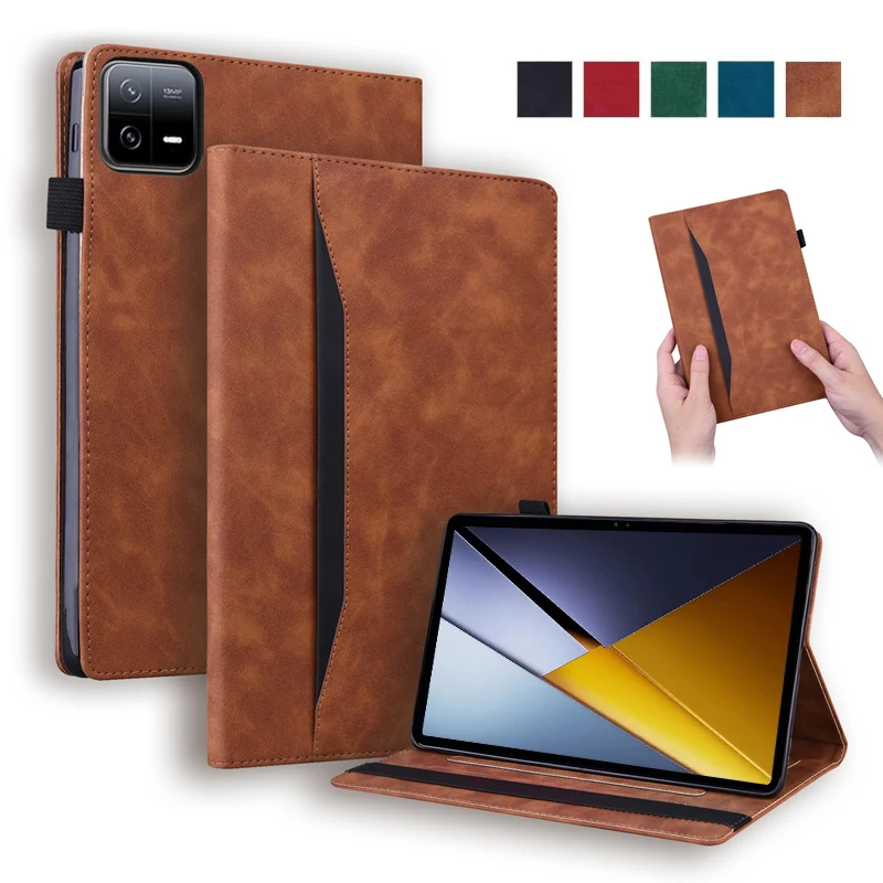 Funda For Xiaomi Poco Pad X1 Case 11.2 inch Luxury PU Leather Wallet Stand Tablet Coque For Poco Pad X1 11.2 2025 Case Cover