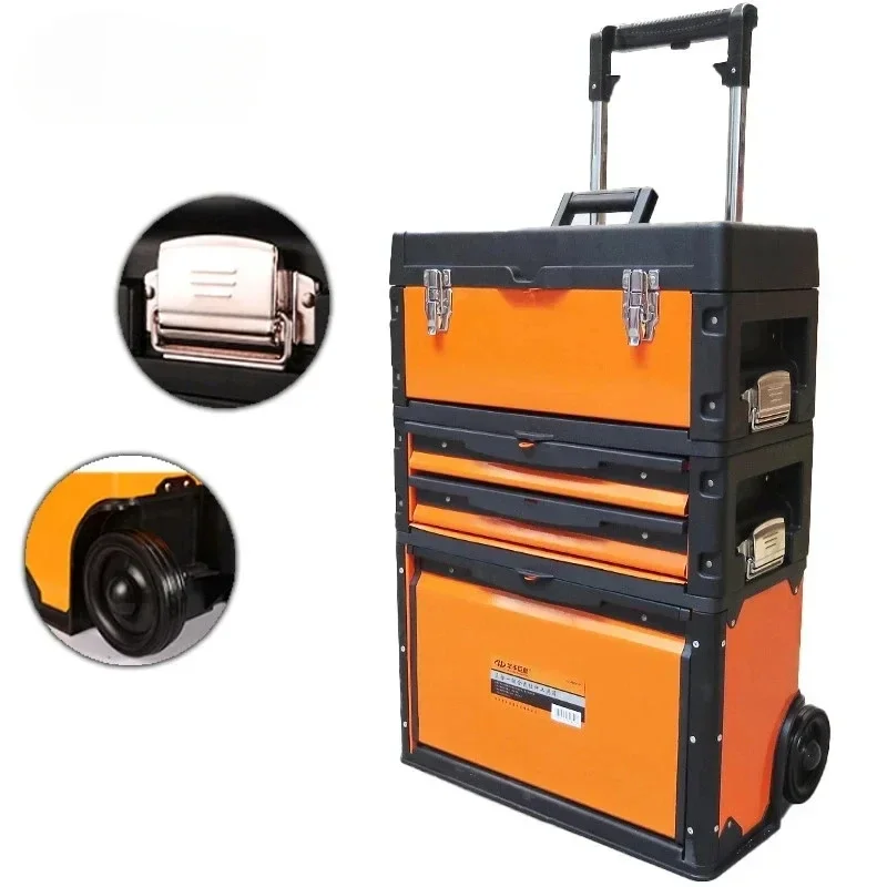 Multi Functional Three-layer Hardware Tool Suitcase