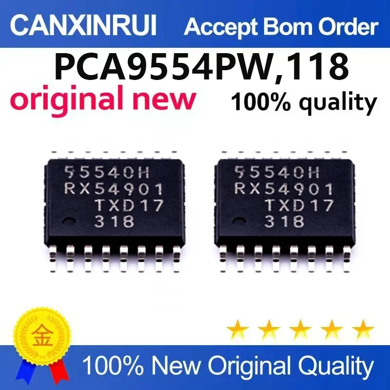 (5pcs-100pcs)Brand new original PCA9554PW, 118 TSSOP-16 8-bit I2C bus SMBus I/O extender port chip