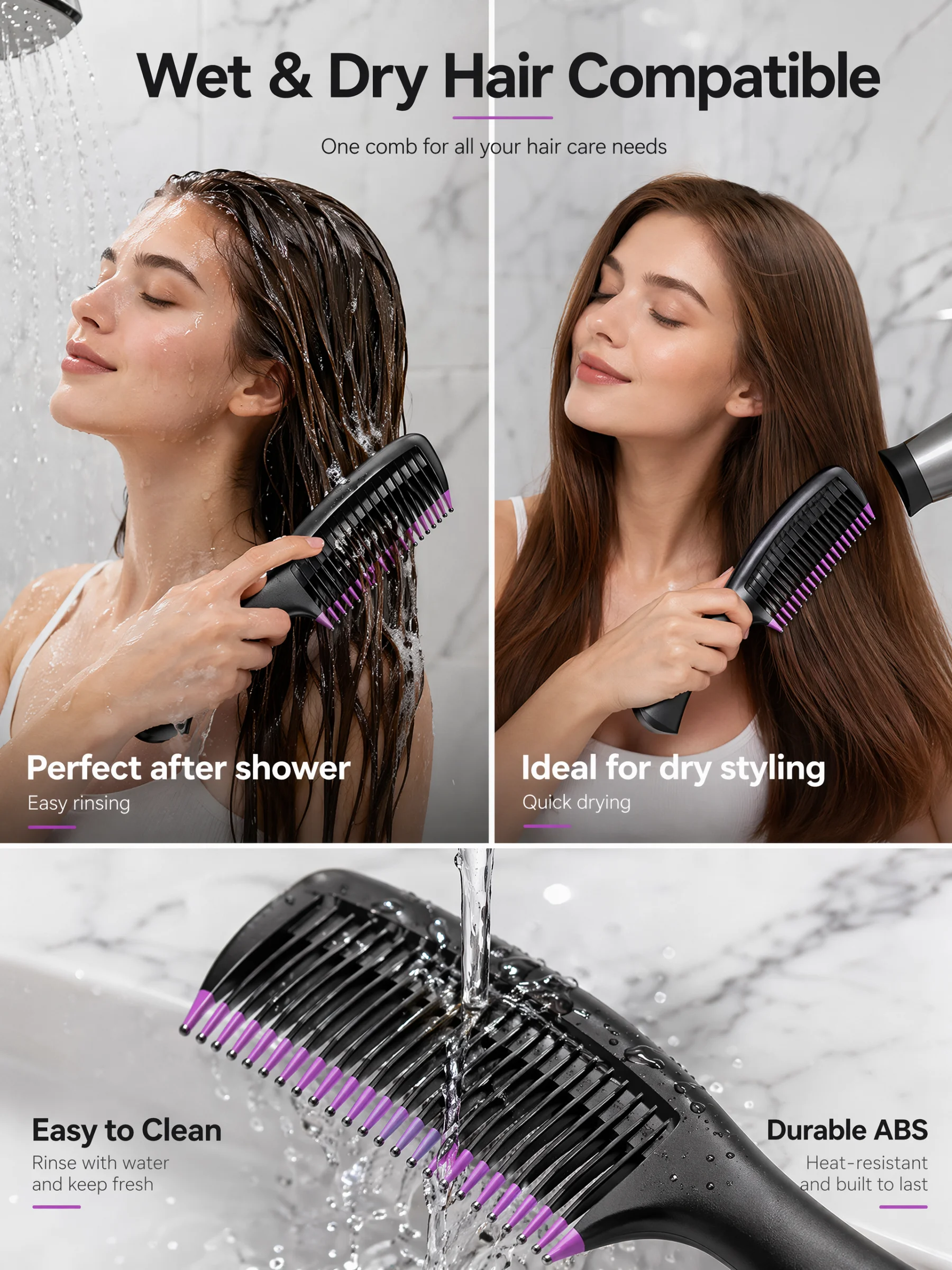 Elite Paddle Hair Brush – Gentle Detangling & Scalp Massage Sbe657307eaa64e6f928a43b8274d9886i