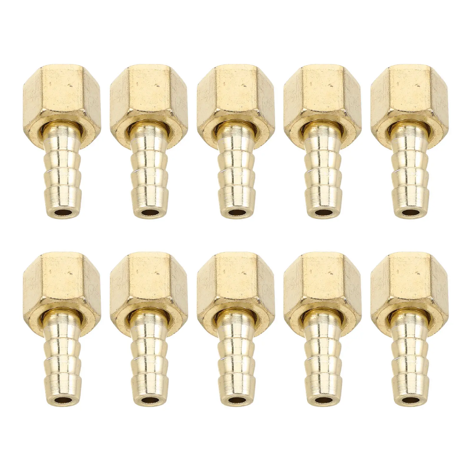 10Pcs Gas Flow Meter Connector Metal Regulator Fitting Lab Co2 Cylinder Adapter Leakproof Sealing High Pressure Co2 Hose