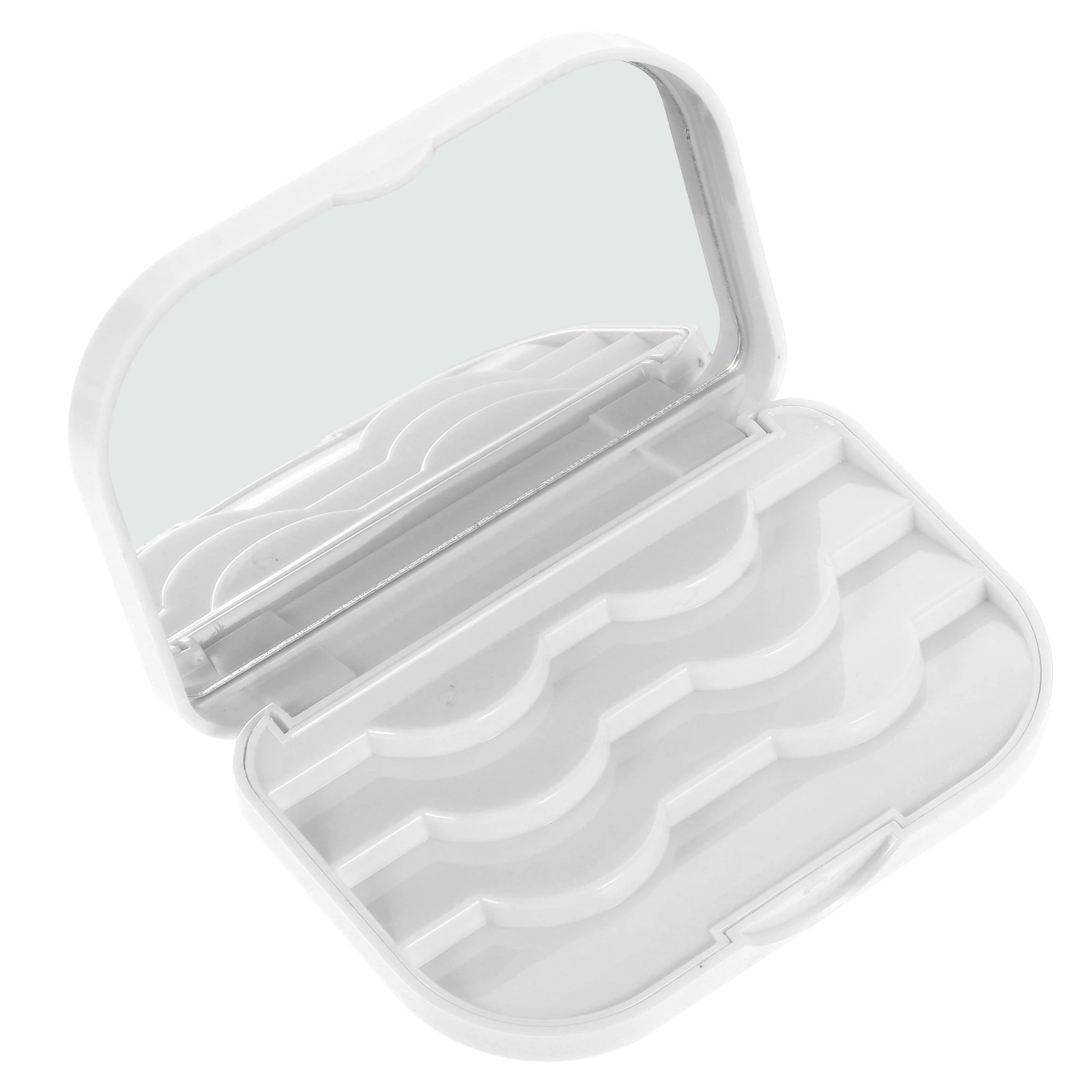 1pc 속눈썹 상자 흰색 마그네틱 속눈썹 ganizer 보관 케이스 방수 경량 선물 아이디어 속눈썹 컨테이너