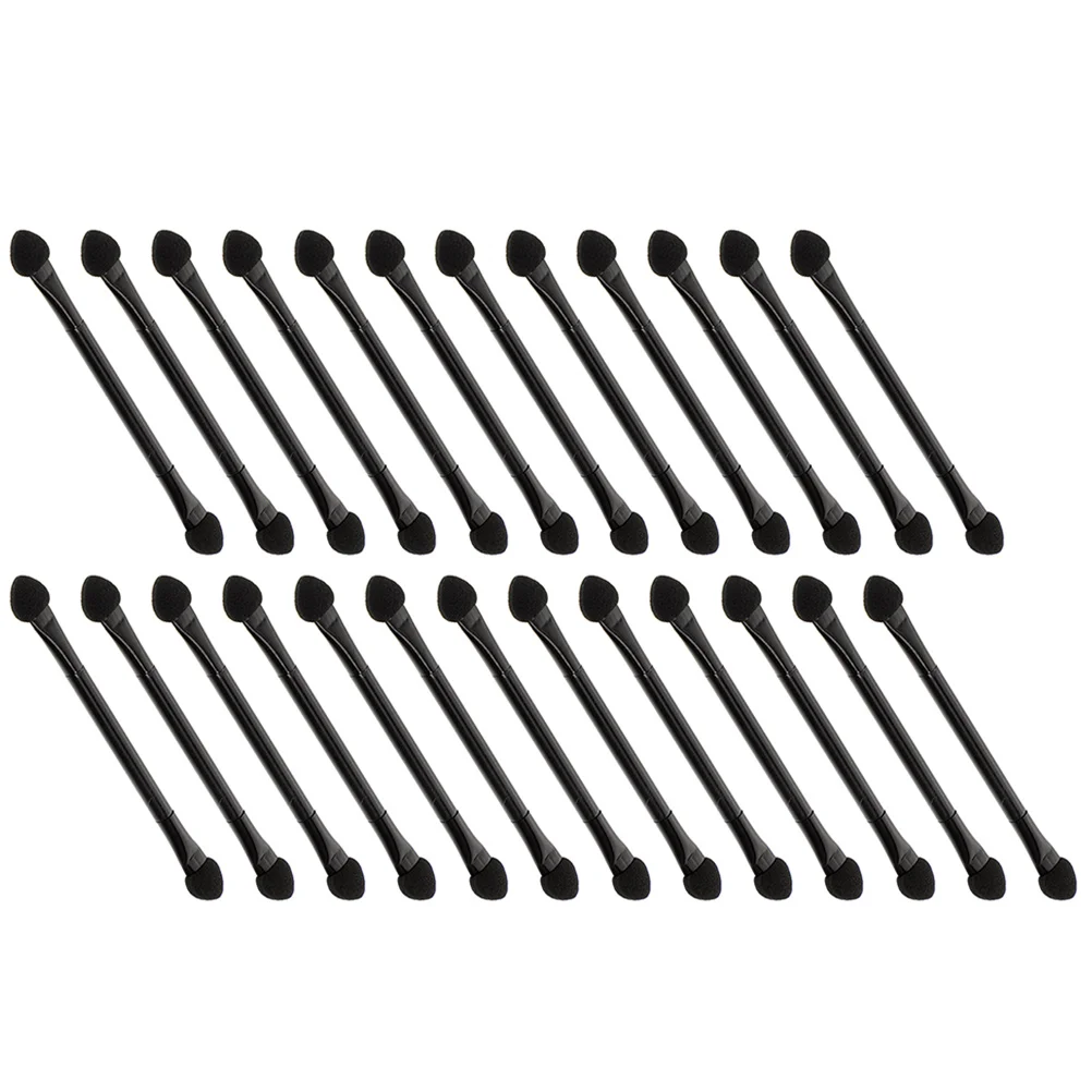 25 bâtonnets de fard à paupières double extrémité avec applicateurs éponge double face pour maquillage professionnel et quotidien, pour femmes et filles, lèvres