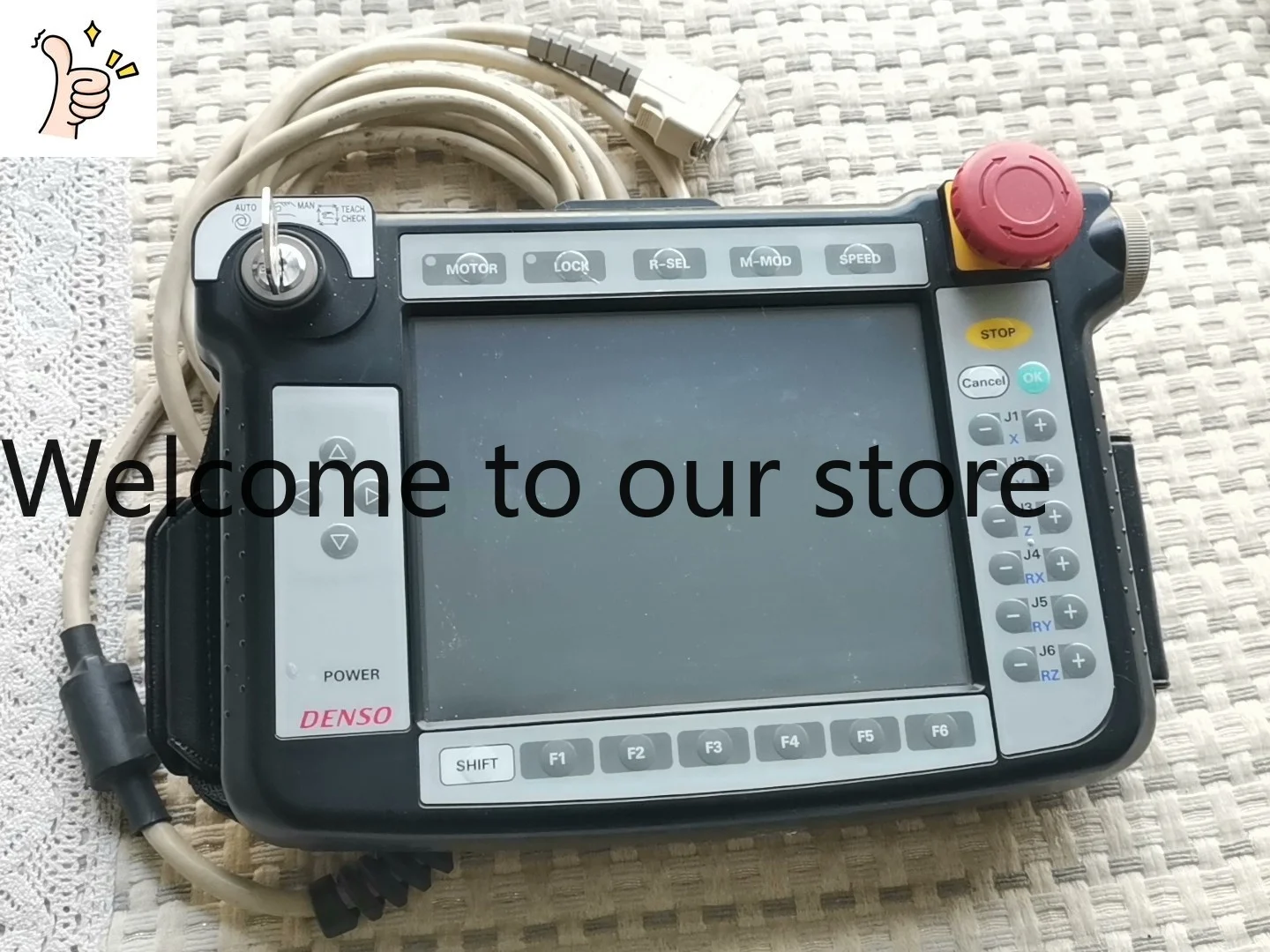 DENSO Robot Teaching Device DENSO, RC7M, Brand New, No Packaging, Adjustment