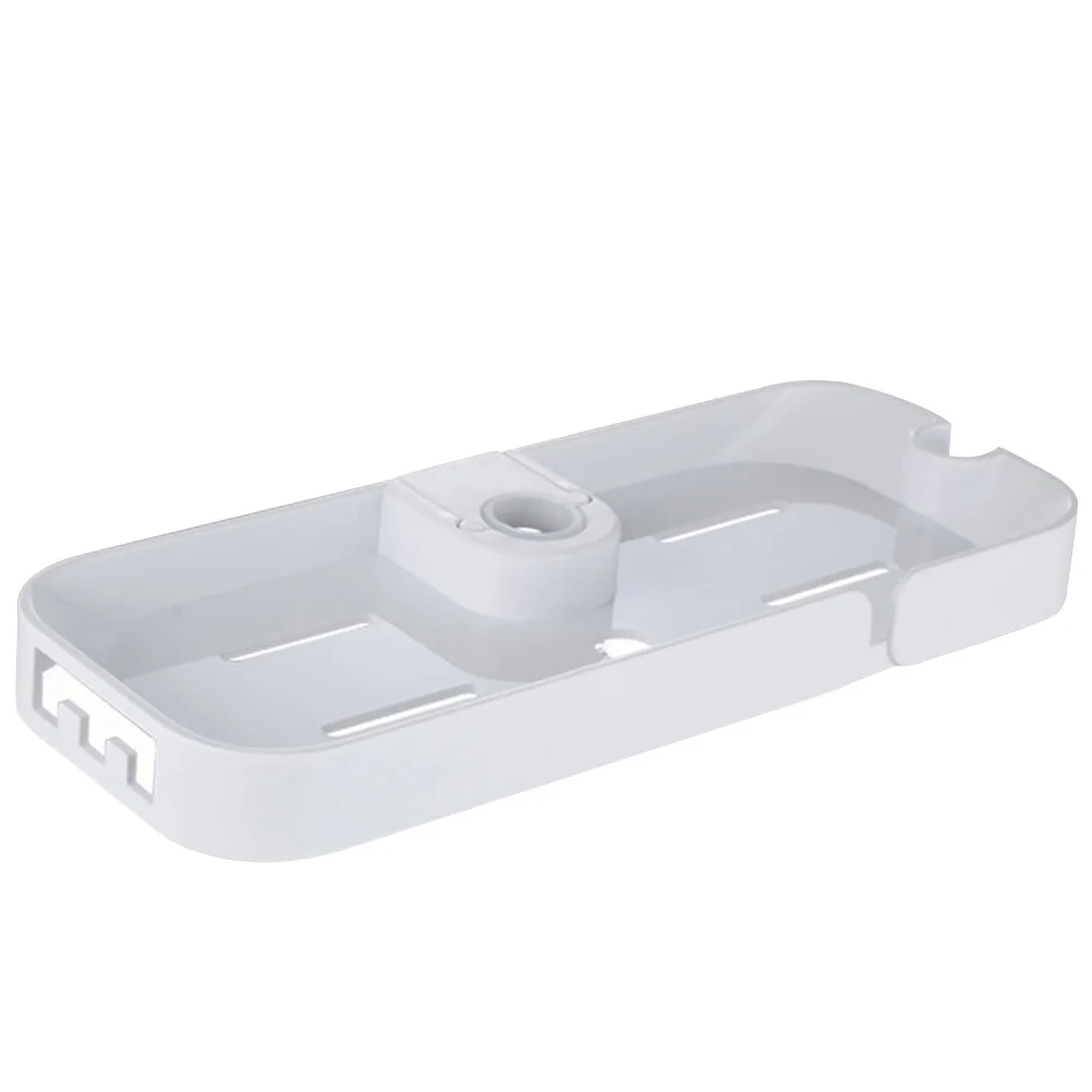 

Shower Shelf Soap Tray Storage Rack Bathroom Household Punch Free No Drilling Adjustable Height Plastic Organizer Rack
