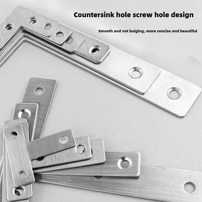 Thickened Stainless Steel T/l-shaped Furniture Corner Code Angle Ironangle Bracket Wooden Board Splicing Layer Plate Connector