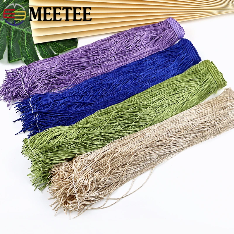 

10Yards 10-30cm Color Tassel Fringes Sewing Curtain Stage Garment Lace Trim Latin Dance Dress Fringe Tassels DIY Craft Material