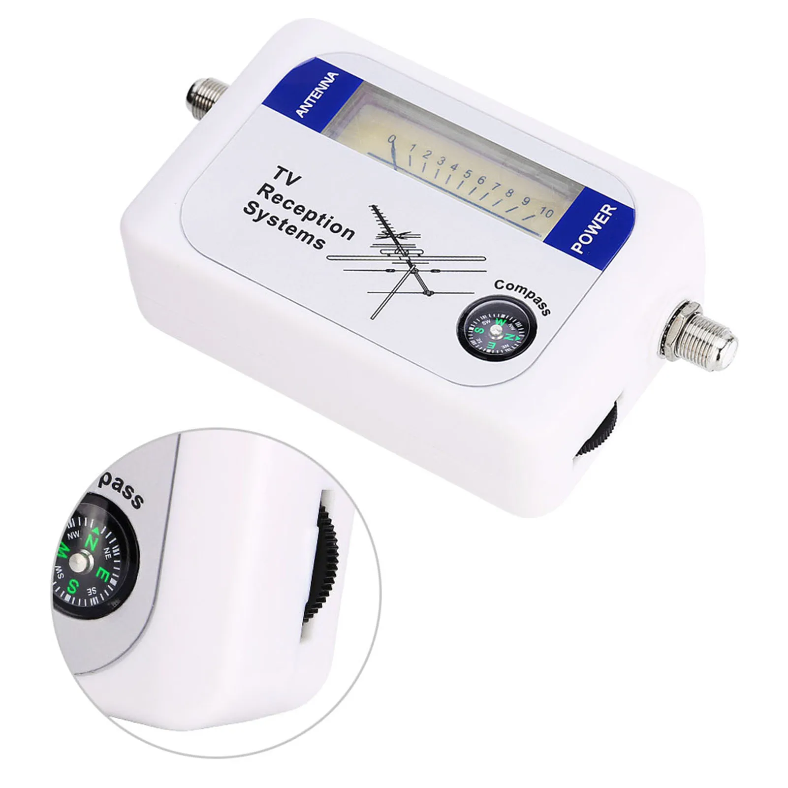 Antenna Signal Finder Mini Finder Digital Aerial Terrestrial TV Antenna Signal Strength Meter Detector Receiver TV Signal Finder