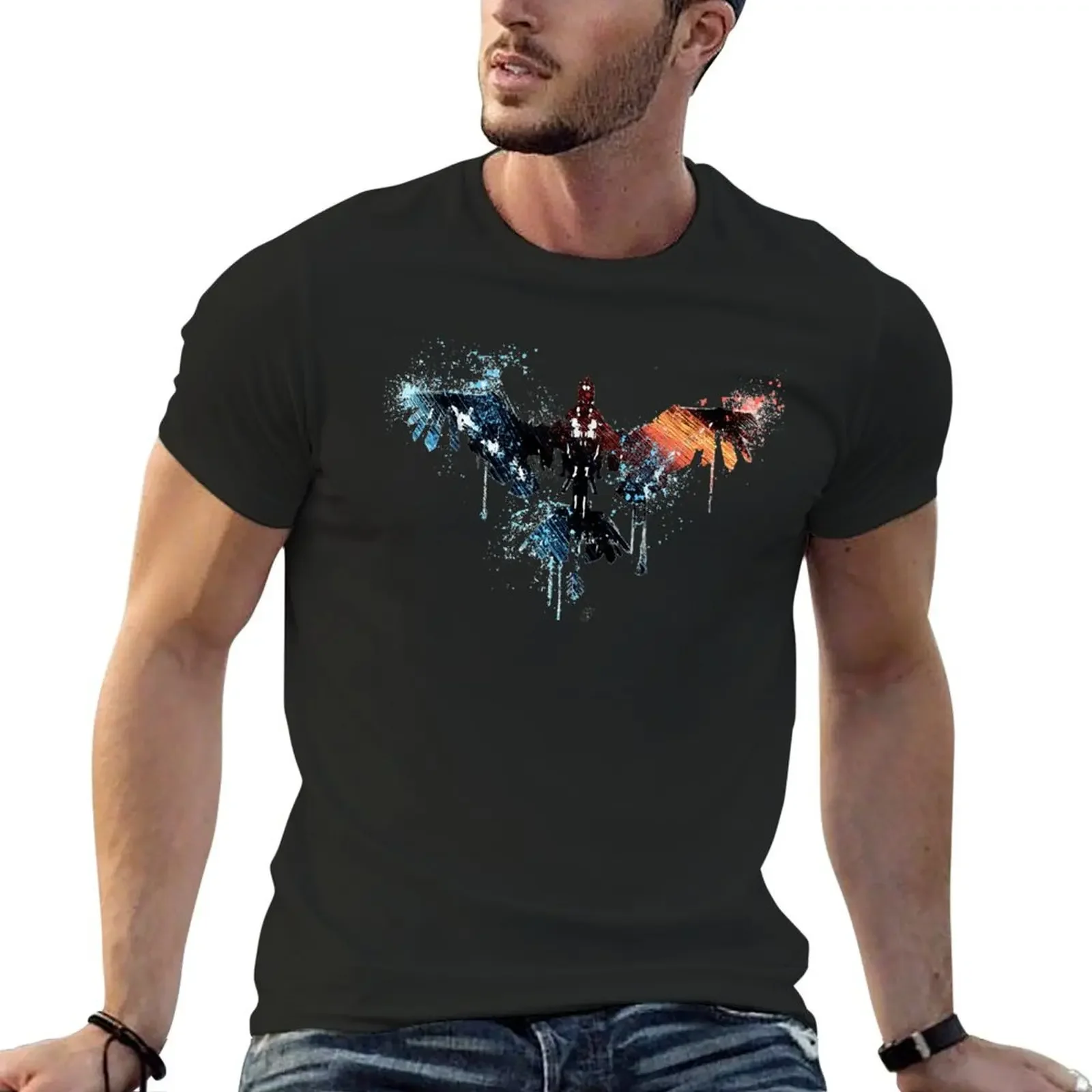 

Horizon zero dawn colorful stormbird drawing T-Shirt Blouse blue lock anime t shirts oversized t shirts for men