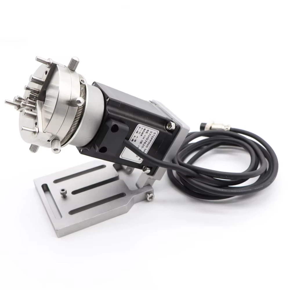 D69 Rotary Axis Auto Lock Chuck Fiber Laser Marking Machine Attachment For Ring Bracelet Jewelry Tool