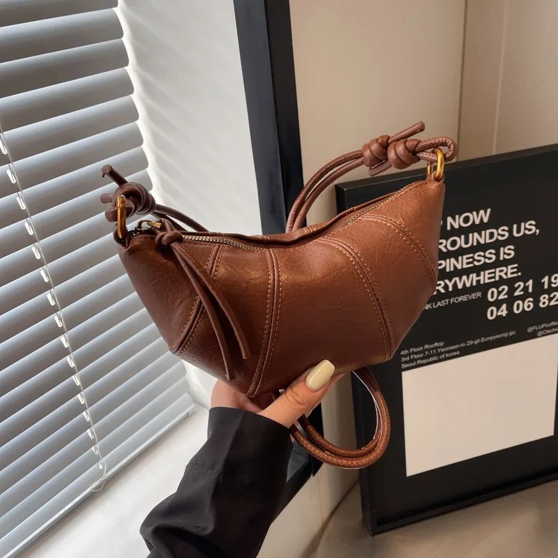 

Croissant Crossbody Bag Women Fashion Dumpling Shoulder Bag Women Hobos Luxury Soft PU Leather Crossbody Bags Female Handbags
