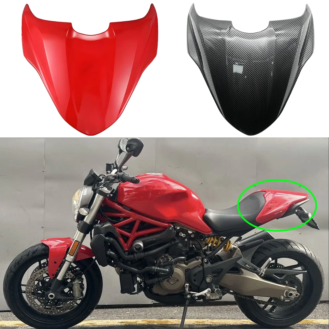 

For Ducati Monster 821 1200 S 2014 -2021 2022 2023 Motorcycle Rear Passenger Cowl Cover Tail Fairing Seat Hump Fairing