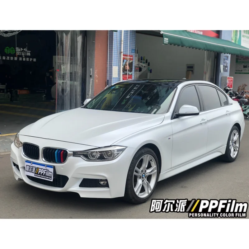 PVC Electrooptic White Series Color Modification Film DIY Car Body Films Vinyl Car Wrap Sticker Decal Air Release Film 1.52x18M