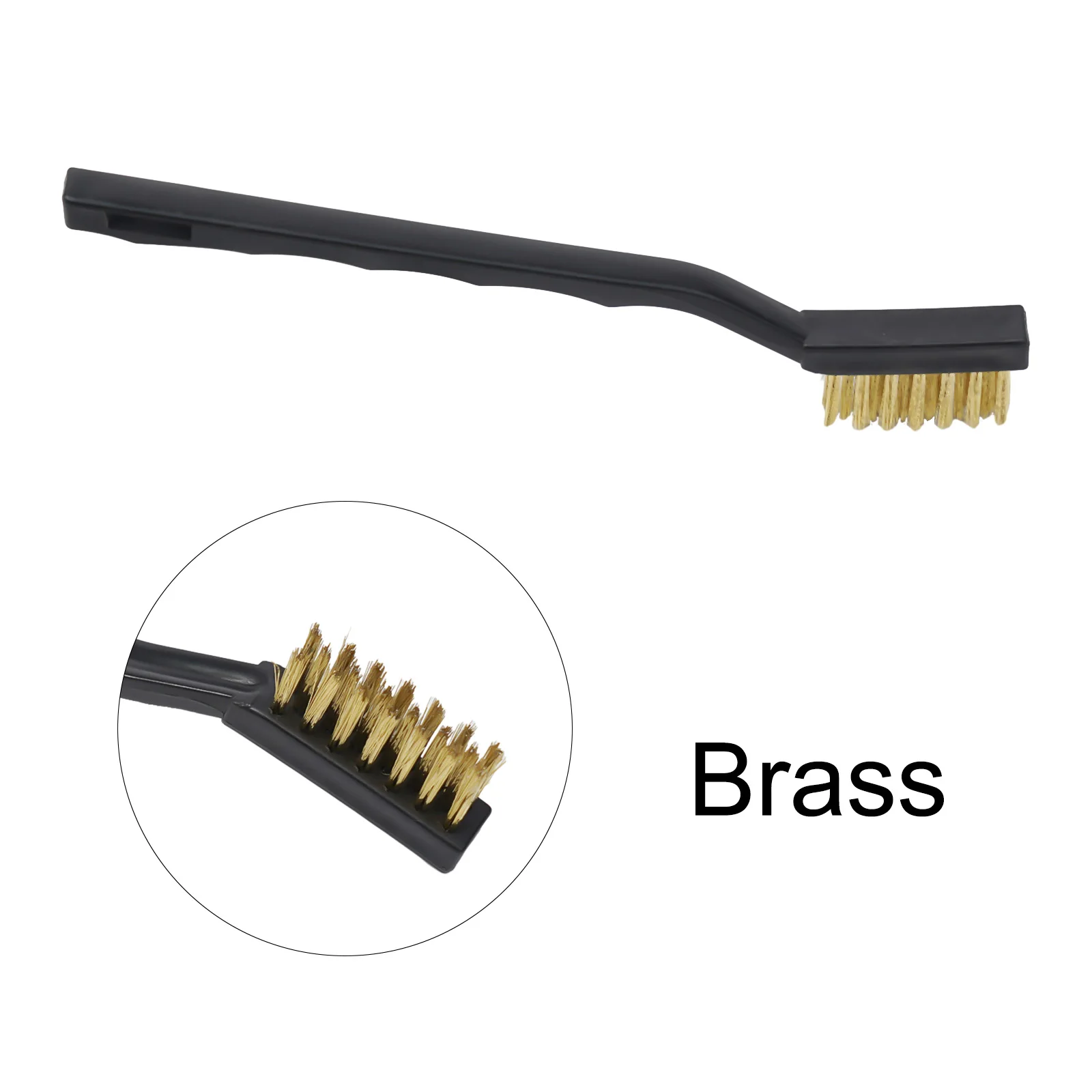 10Pcs 7inch Hand Brush Stainless Steel Copper Wire Brushes For Metal Rust Scrub Removal Cleaning Maintenance Manual Tools