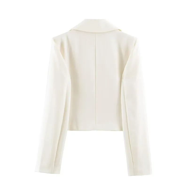 The New Women's Commuter Style Simple Comfortable Versatile Short Double-breasted Suit Jacket Simple Fashionable Commuter Jacket