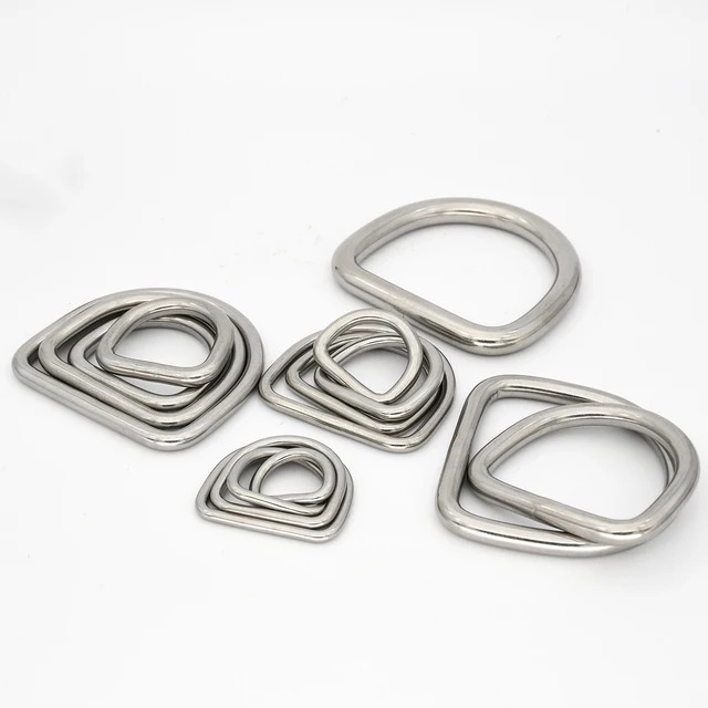 1piece Stainless Steel Dee D Ring Buckle for Webbing Backpack Bag Parts Leather Craft Bag Strap Belt Purse Pet Collar Clasp 3 1piece Stainless Steel Dee D Ring Buckle for Webbing Backpack Bag Parts Leather Craft Bag Strap Belt Purse Pet Collar – view 3