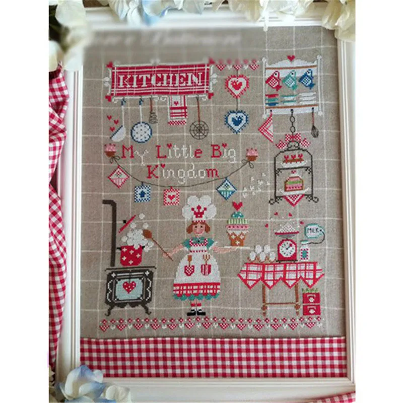 Z627 Homefun Cross Stitch Kits Package Greeting Needlework Counted Kits New Style Joy Sunday Kits Embroidery Cross-stitch Hobby