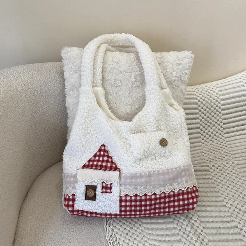 bonito-dos-desenhos-animados-falso-la-de-cordeiro-sacos-de-ombro-para-meninas-mochilas-escolares-grande-capacidade-bolsa-de-compras-feminina-casual-bolsas-femininas