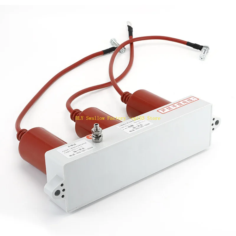 Three-phase combined device arrester counter tbp-12.7 overvoltage protector 10kv red