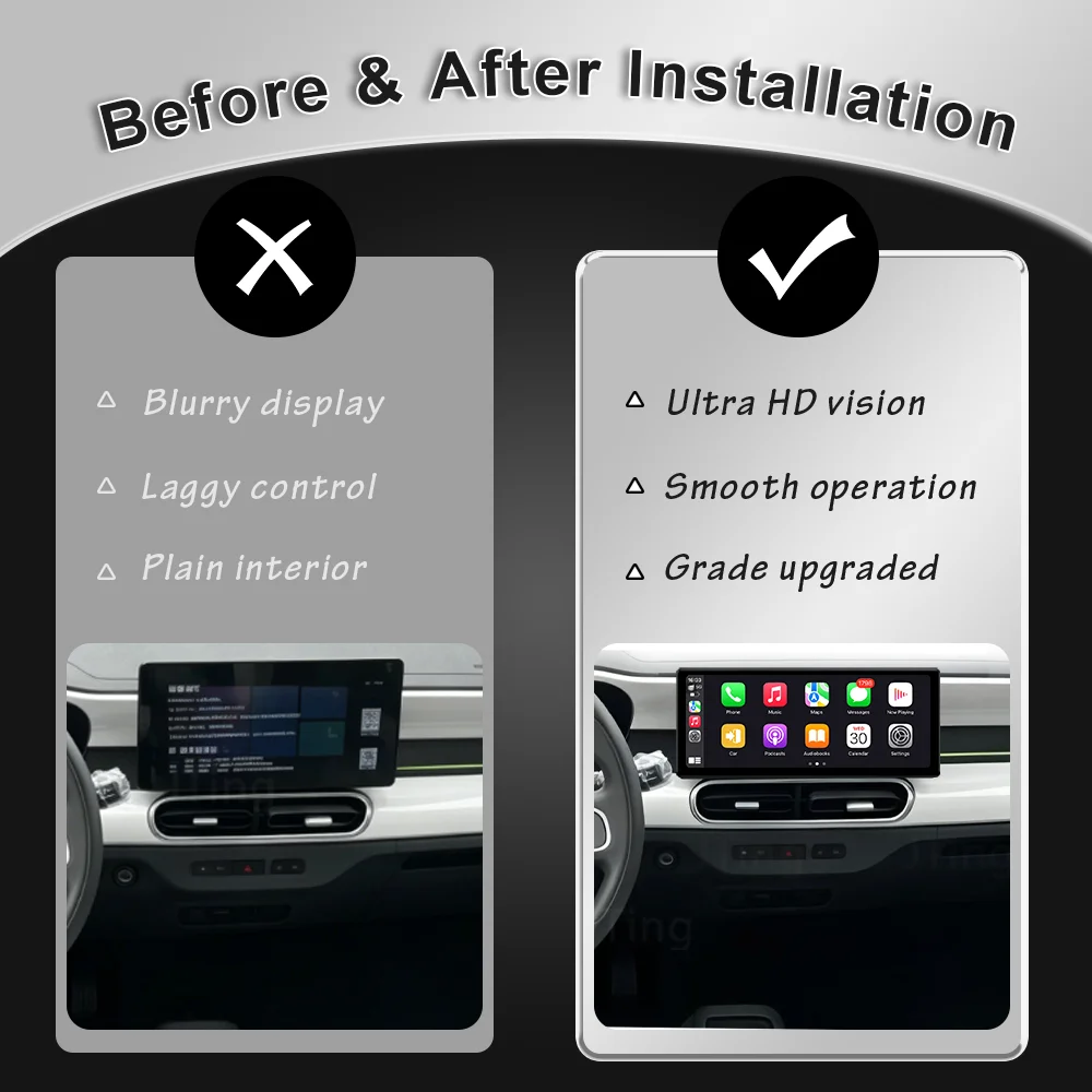 12.3 inch IPS Touch HD Screen for Geely Panda LC 2025 Android 16 BT 4G Wifi GPS CarPlay Auto Stereo Multimedia Player DSP Unit