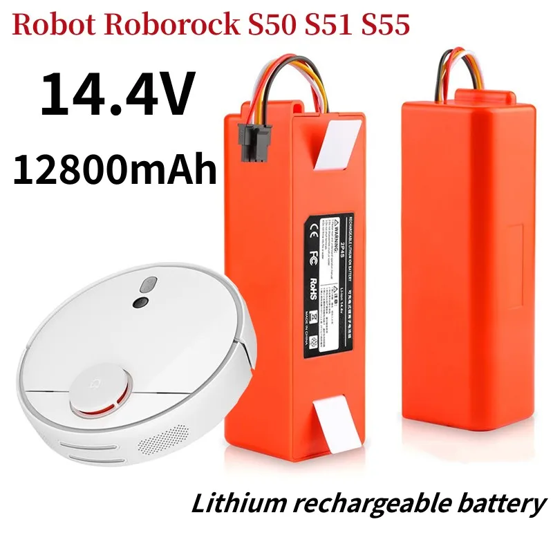 

Литий-ионный аккумулятор для робота-пылесоса Mi Robot Roborock S50 S51 S55, 14,4 В, 12800 мАч